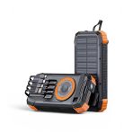 Ultratekno Fc-20 20000 Mah Solar Powerbank Pd 22.5W Hızlı Şarj Kablosuz Şarj El Kranklı Led Fenerli Kamp Tipi Güç Bankası