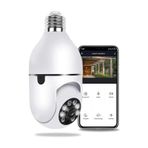 Ultratekno Gece Görüşlü 360 Derece Led Işık 1080p Wifi Kamera Kablosuz Panoramik Ev Güvenlik Balıkgözü Ampul Lamba Ip Kamera