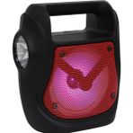 Ultratekno Gts 1535 Işıklı 4" Taşınabilir 5W Bluetooth Hoparlör El Fenerli Fm Radyo Usb/tf/aux Extra Bass - Siyah