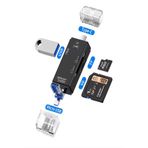 Ultratekno Iphone 15/16 / 17 Serilerine Uyumlu Sd Kart Hafıza Kart Okuyucu Type-C Usb Flash Bellek Okuyucu, Siyah