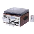 Ultratekno KN-110 Vintage Plak CD Kaset USB Bluetooth TF AUX Özelikli Pikap