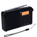 Ultratekno KTF-1715 Siyah Dijital Ekranlı Saatli Manuel Kanal Arama Kayıt Özellikli Fm Radyo Bluetooth Hoparlör