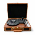 Ultratekno Mzl-P01 Bluetooth Plak Çalar, 3 Hız (33/45/78 Rpm), Usb/Sd/Aux/Rca/Kulaklık Destekli, Dahili Hoparlörlü Taşınabilir Retro Valiz Pikap