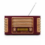 Ultratekno R-1973Btl Retro Bluetooth Radyo Ahşap Görünümlü Nostaljik Müzik Çalar