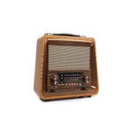 Ultratekno R-2066Bt Nostaljik Radyo Gerçek Ahşap Eskitme Bluetooth Hoparlör Mp3 Çalar Müzik Kutusu