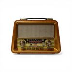 UltraTekno RT-680 Gerçek Ahşap Eskitme Bluetooth Hoparlör Mp3 Çalar Müzik Kutusu Nostaljik Radyo
