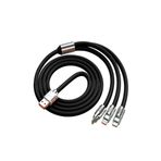 Ultratekno Turbo 120W 6A 3 In 1 Süper Hızlı Şarj Kablosu Samsung , Iphone , Xiaomi , Huawei Uyumlu