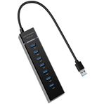 UltraTekno UL307 7 Port USB 3.0 Hub USB Hub 3.0 Çoğaltıcı 7 Port USB Hub 5 Gbps USB Splitter USB Çoklayıcı