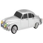 Ultratekno WS-596BT 1967 Model Jaguar Mark 2 10 W FM Radyo USB TF AUX Destekli Speaker Gümüş Bluetooth Hoparlör