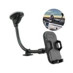UltraTekno Y09-R Flexible Ekstra Güçlü Akrobat 360° Dönebilen Araç Içi Telefon Tutucu - Siyah