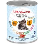 Ultravita Yüksek Proteinli Kuzu Etli Konserve Yaş Yavru 415 gr Kedi Mama