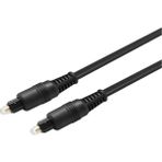 Ulu Bilgisayar Fiber Optik Optical Ses Toslink Kablosu 3 Metre - Siyah