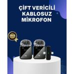 Ulu Pazarlama 2in1 Kablosuz Yaka Mikrofonu Ios ve Android Uyumlu - Belirtilmemiş