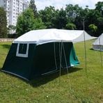 Uludağ Çadır Yeşil İki Odalı Akrilik Kamp Çadırı