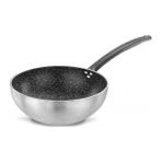 Ulutaş Wok Tava Iç Granit Elit 3 mm 26 cm - Gri