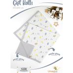 Umay Bebek 100X100 Cm, Organik Çift Katlı Müslin Bebek Pikesi, Battaniyesi