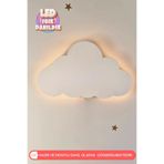 UmayBabyDekor 1 Adet Bulut Gece Lambası Bebek Çocuk Odası Duvar Dekorasyonu Aydınlatma Ahşap Gece Lambası