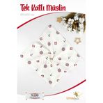 Umaybebek 100X100 Cm, Organik Tek Katlı Müslin Bebek Pikesi, Battaniyesi-Dümen