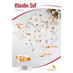 Umaybebek 12 Parça Organik Müslin Bebek Pikesi, Battaniyesi, Ağız Bezi, Salya Bezi, Önlük-Dümen