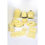Umaybebek Babynest Puset Örtüsü Alt Açma Emzirme Yastığı Bel Destekli Ana Kucağı Bebek Arabası Minderi-Panço - 410 C