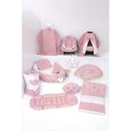 Umaybebek Babynest Puset Örtüsü Alt Açma Emzirme Yastığı Bel Destekli Ana Kucağı Bebek Arabası Minderi-Panço-Pudra Yıldız