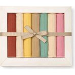UmBaby 7'li Bebek Agız Silme Mendili %100 Pamuk Penye Kutulu - Krem - Mavi - Pembe - Mint Yeşili