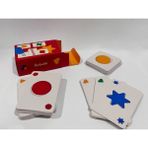 Umbala Renk ve Şekil Eşleştirme Kart Oyunu 3-8 Kişilik 4-99 Yaş Eğitici Aile Oyunu - 4 cm x 6 cm x 9 cm