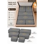 umbellatum 6 Parça Hurç Seti Baza Altı Düzenleyici Yorgan Battaniye Saklama Çantası Organizer Set