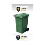 Umbex Plastik Çöp Konteyneri 240 Litre Konteyner - A+ Isıya Dayanıklı Malzeme - Yeşil