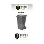 Umbex Plastik Çöp Konteyneri 60 Litre Plastik Konteyner - A Isıya Karşı Dayanıklı Malzeme Gri