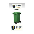 Umbex Plastik Çöp Konteyneri 60 Litre Plastik Konteyner - A Isıya Karşı Dayanıklı Malzeme Yeşil