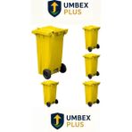 Umbex Plus 120 Lt Sarı Çöp Konteyneri