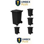 Umbex Plus 240 Lt Siyah Çöp Konteyneri