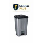 UMBEX PLUS Plastik Pedallı Çöp Konteyneri 85 Litre Çöp Kovası - Isıya Dayanıklı Malzeme -