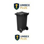 Umbex Plus Siyah Renk 120 Lt Çöp Kovası, Çöp Konteyner