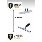 UMBEX PLUS UMBEX -Cam Temizlik Seti 6 Metre Teleskopik Uzayabilen Metal Sap 35 Cm Cam Peluş Ve Cam Çekceği
