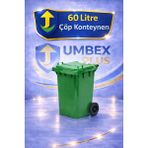 Umbex Plus Umbex Plastik Çöp Konteyneri 60 Litre Plastik Konteyner - A Isıya Karşı Dayanıklı Malzeme - Yeşil