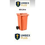 UMBEX PLUS Umbex Plastik Çöp Konteyneri 60 Litre Plastik Konteyner - A Isıya Karşı Dayanıklı Malzeme