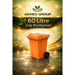 Umbex Tıbbı Atık Plastik Çöp Konteyneri 60 Litre Konteyner - A Isıya Karşı Dayanıklı- - Turuncu