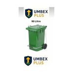 Umbex Tıbbi Atık Plastik Pedallı Çöp Konteyneri 90 Litre Plastik Konteyner - A Isıya Karşı Dayanıklı Yeşil