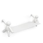 UMBRA Buddy asılı duvar rafı Shelves & dergi rafları, çelik, beyaz, tek boy