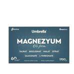 Umbrella Magnezyum Taurat Bisglisinat Malat Sitrat Glukonate L-Threonate 1700 mg, 60 Tablet