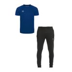 UMBRO Erkek Dar Paça Eşofman Altı - Regular T-shirt Takım Günlük Kullanıma Uygun TF0088-TD0092