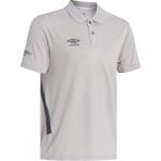 Umbro Erkek Gri Polo Yaka Spor T-Shirt - TF-0208 Umbro Camp Polo T-Shirt Grey - Erkek Gri Polo Yaka Antrenman T-Shirtü - XS