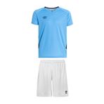 UMBRO Erkek Kısa Kollu T-Shirt Ve Spor Şort Takım Slim Fit Umbro TF-0166 T-Shirt TE-0019 Short