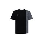 UMBRO Erkek Siyah Oversize Pamuklu Bisiklet Yaka T-shirt Umbro Bust Tee FF-0152
