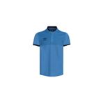 UMBRO Mavi Dik Yaka Düğmeli Erkek T-Shirt Spor Slim Dar Kesim TF-0294 Blue T-Shirt Umbro