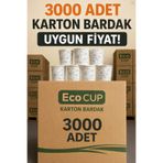 UMD 6,5 Oz Karton Bardak | Sıcak & Soğuk İçecekler İçin Dayanıklı 3.000 Adet