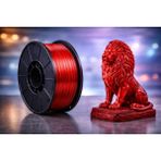 UMD Petg Filament 1.75MM 1kg Dayanıklı 3D Yazıcı Filamenti Renk Seçenekli Siyah Beyaz Sarı Yeşil Turuncu Açık Mavi Kolay Baskı Pürüzsüz Yüzey - Kırmızı