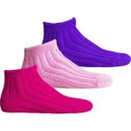 U&me Kadın Uyku Çorabı 3'lü Set 36-40 Fuşya-Pembe-Mor - Fuşya - Pembe - Mor - 36 - 40
